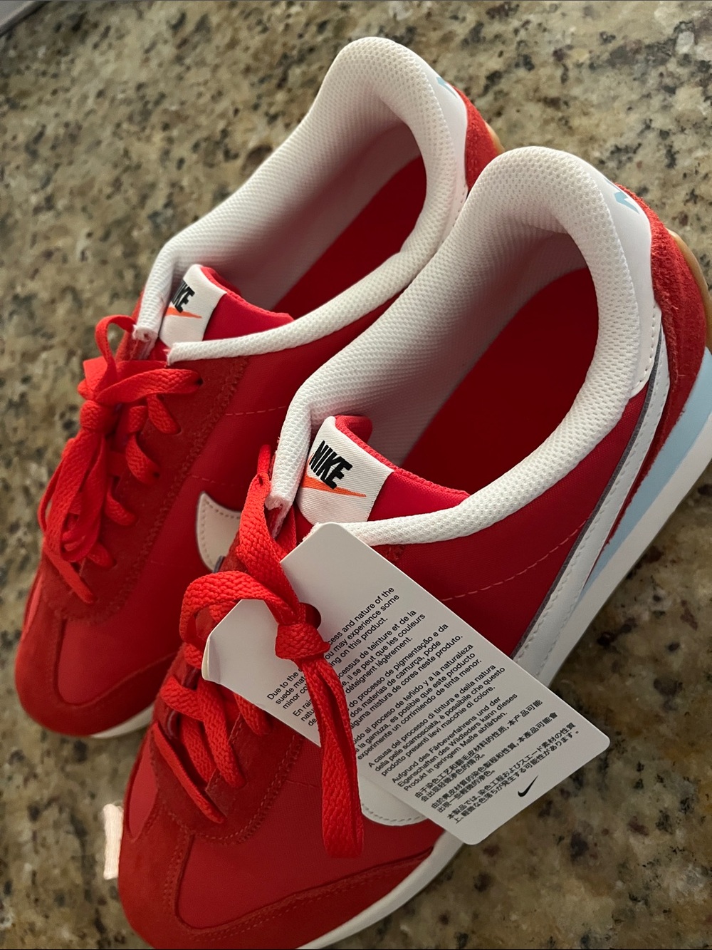 Nike Women’s Red White Sneakers with Gum Sole - Picture 8 of 8